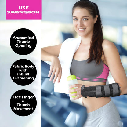 Springbok Forearm Wrist Brace with Carpal Tunnel Support for Men and Women - InstaSport