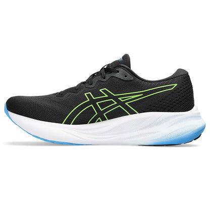 ASICS GEL PULSE 15 MENS' (BLACK/ ELECTRIC LIME) RUNNING SHOES - InstaSport