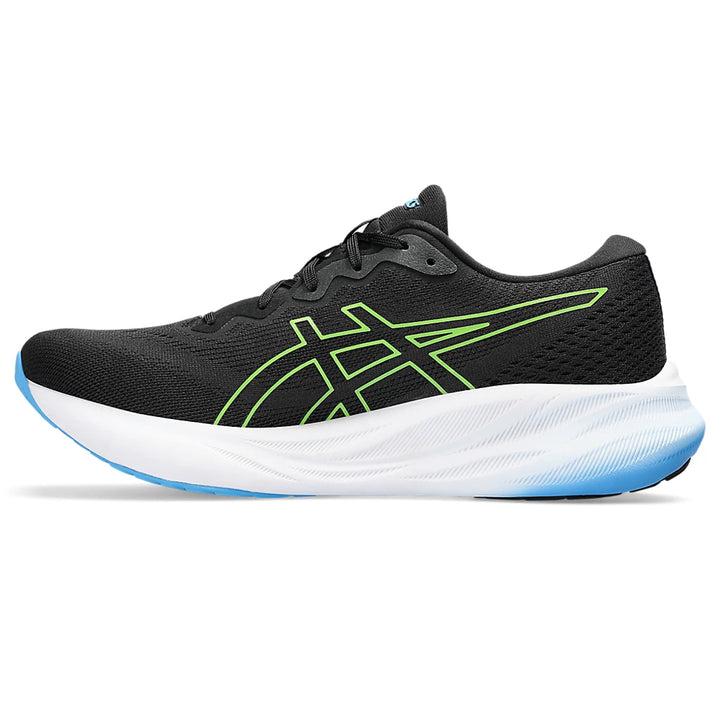 ASICS GEL PULSE 15 MENS' (BLACK/ ELECTRIC LIME) RUNNING SHOES