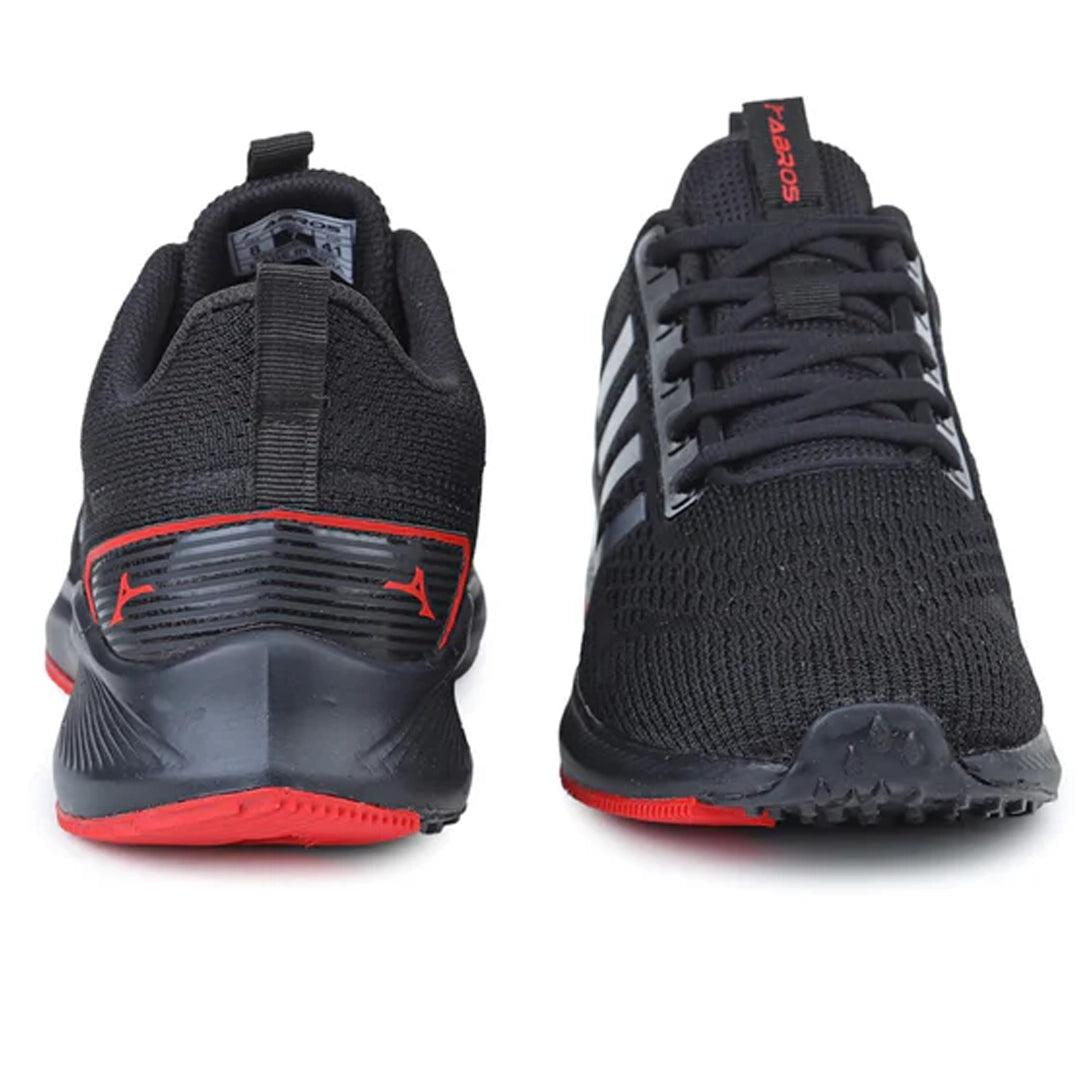 ABROS Racer Men's Sports Shoes - Black/Red