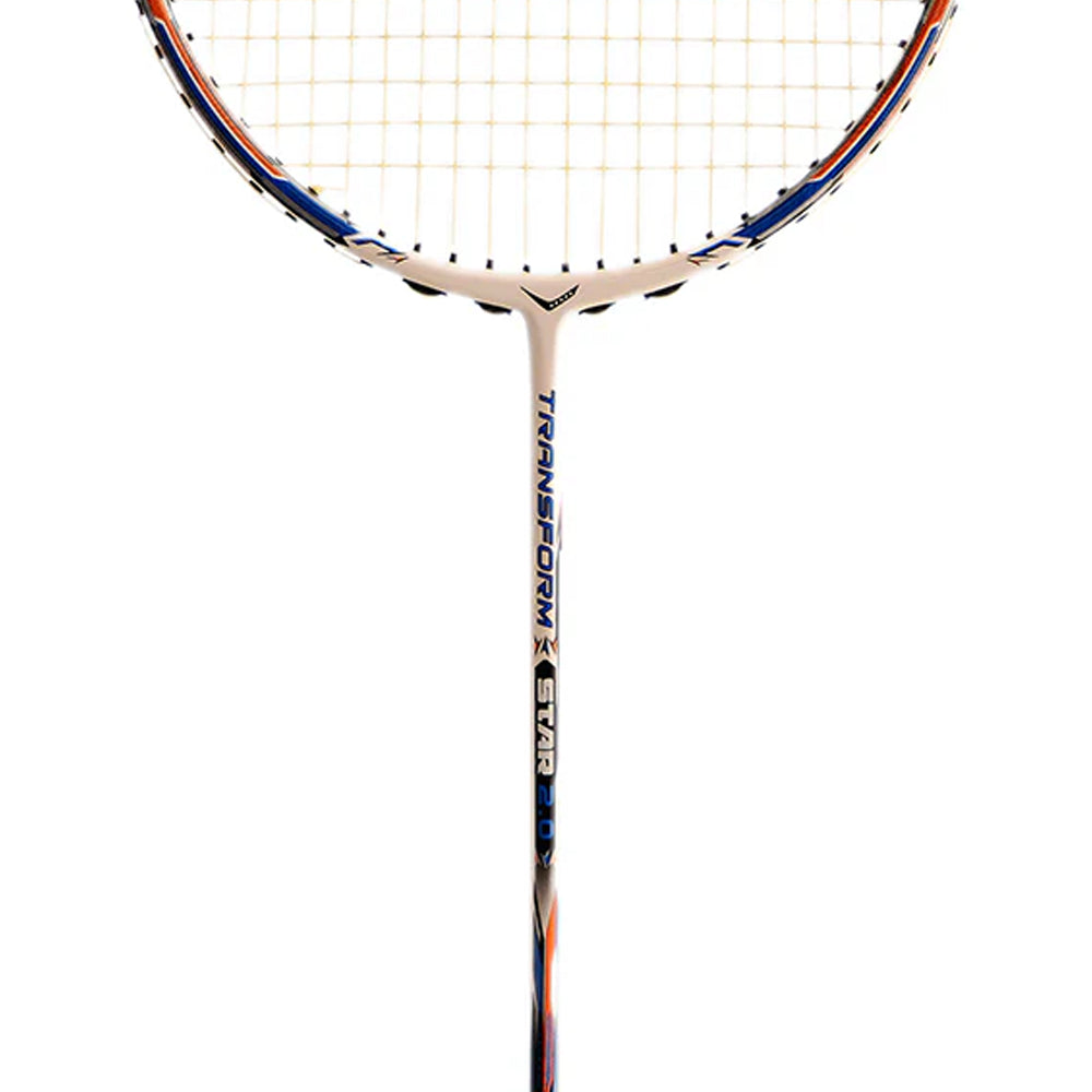 Transform Star 2.0 Badminton Racket - White Orange - InstaSport