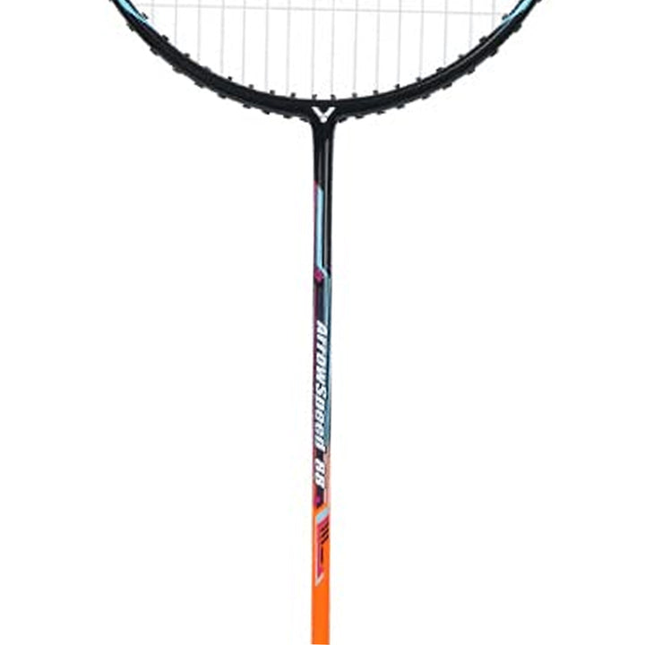 Victor Arrow Speed 88 Strung Badminton Racket (Orange)