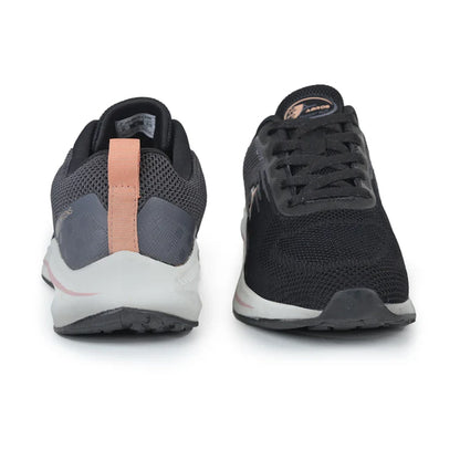 ABROS Women's Melody Sports Shoes/Walking Shoes - Black/Peach