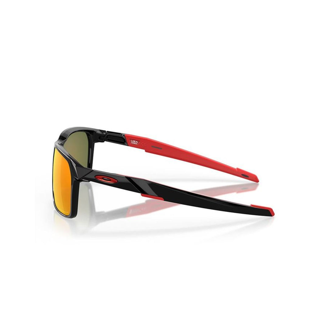 Oakley Portal X Polished Black Prizm Ruby Polarized Sunglass