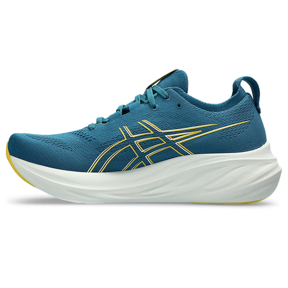 ASICS GEL NIMBUS 26 MEN'S (EVENING TEAL/ LIGHT MUSTARD) RUNNING SHOES - InstaSport