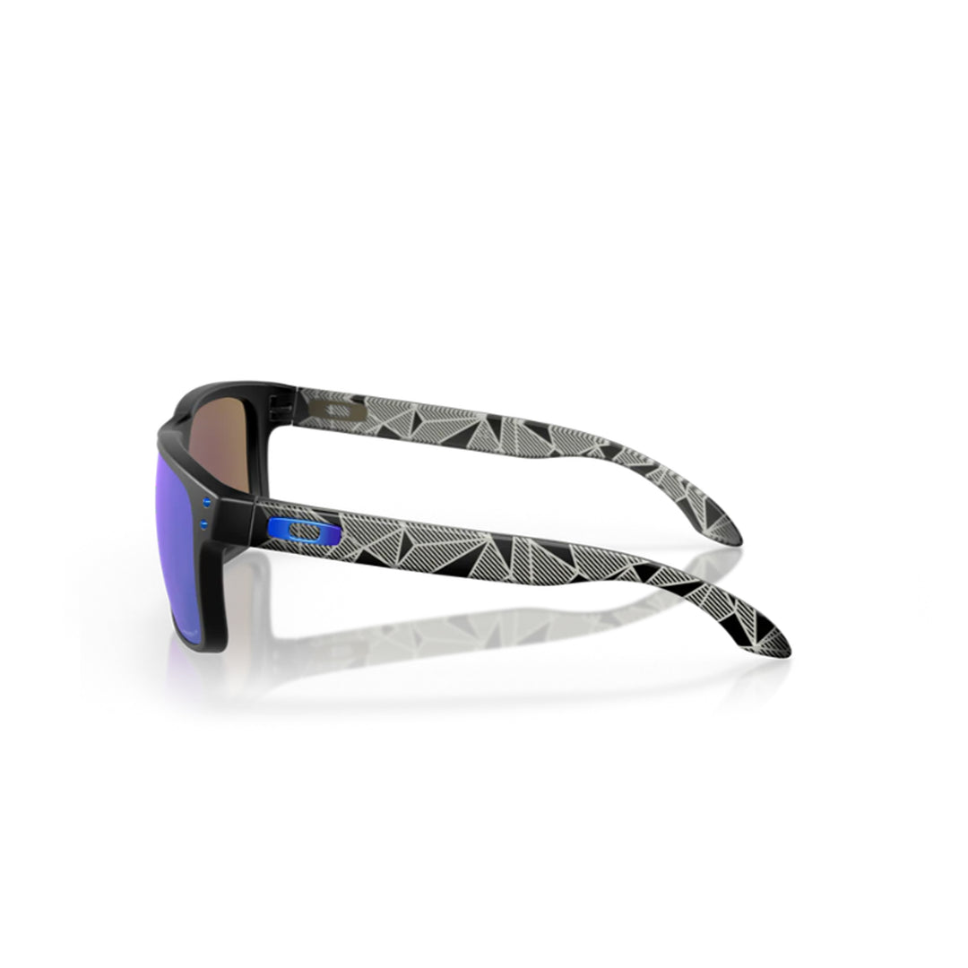 Oakley Holbrook Matte Black Prizm Sapphire Irid Polar Sunglass