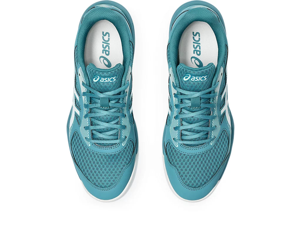 Asics Upcourt 5 (Blue Teal/ White) Badminton Shoes - InstaSport