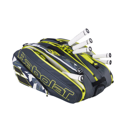 Babolat RH 12 Pure Aero Tennis Kitbag - Yellow - InstaSport