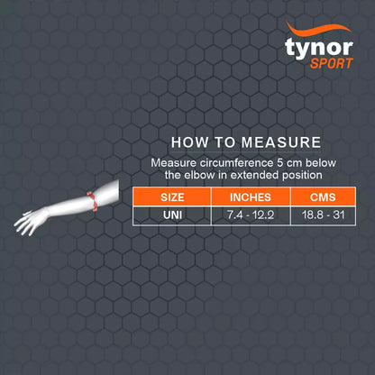 Tynor Elbow Wrap Neo - Black & Orange - InstaSport
