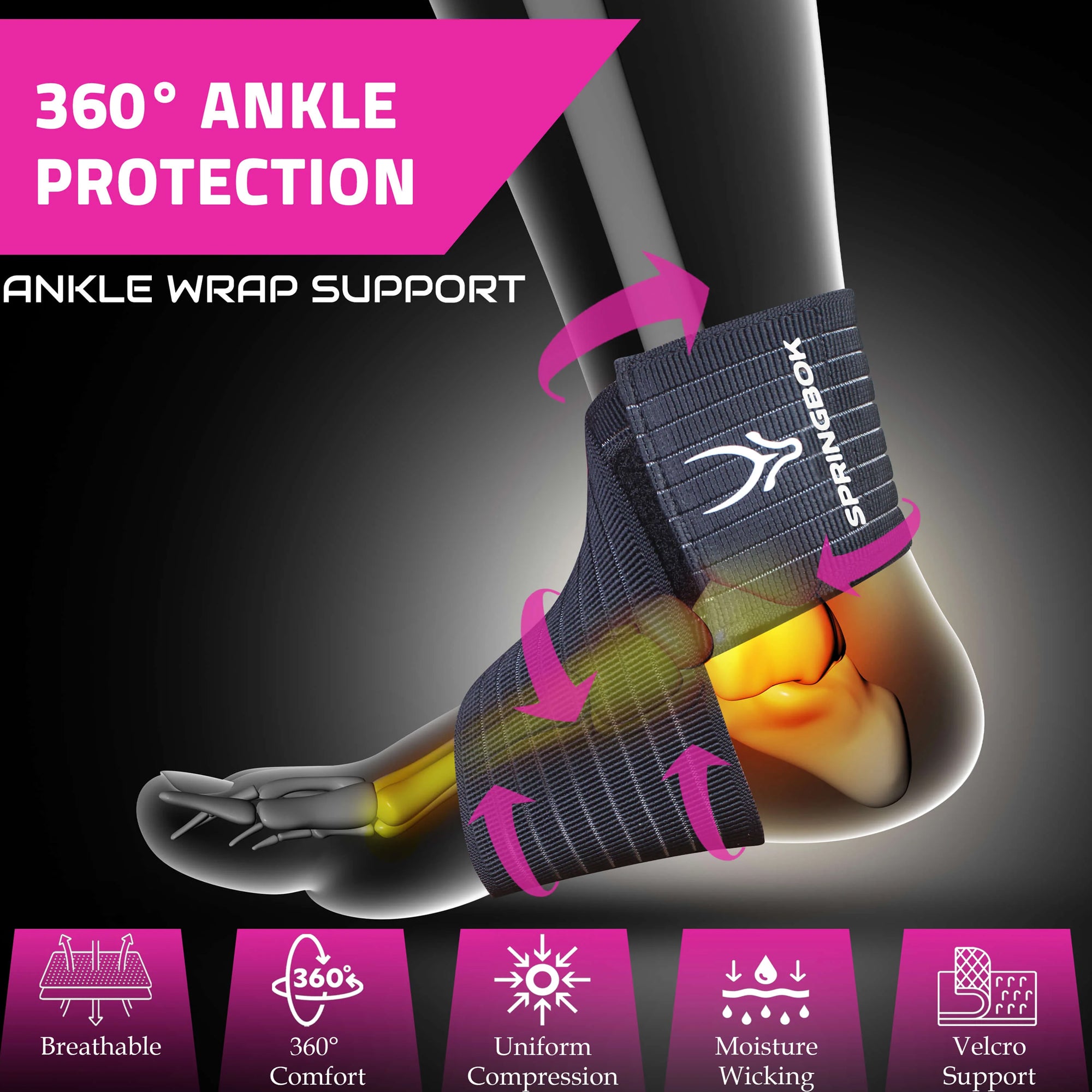 Springbok ANKLE WRAP SUPPORT - InstaSport