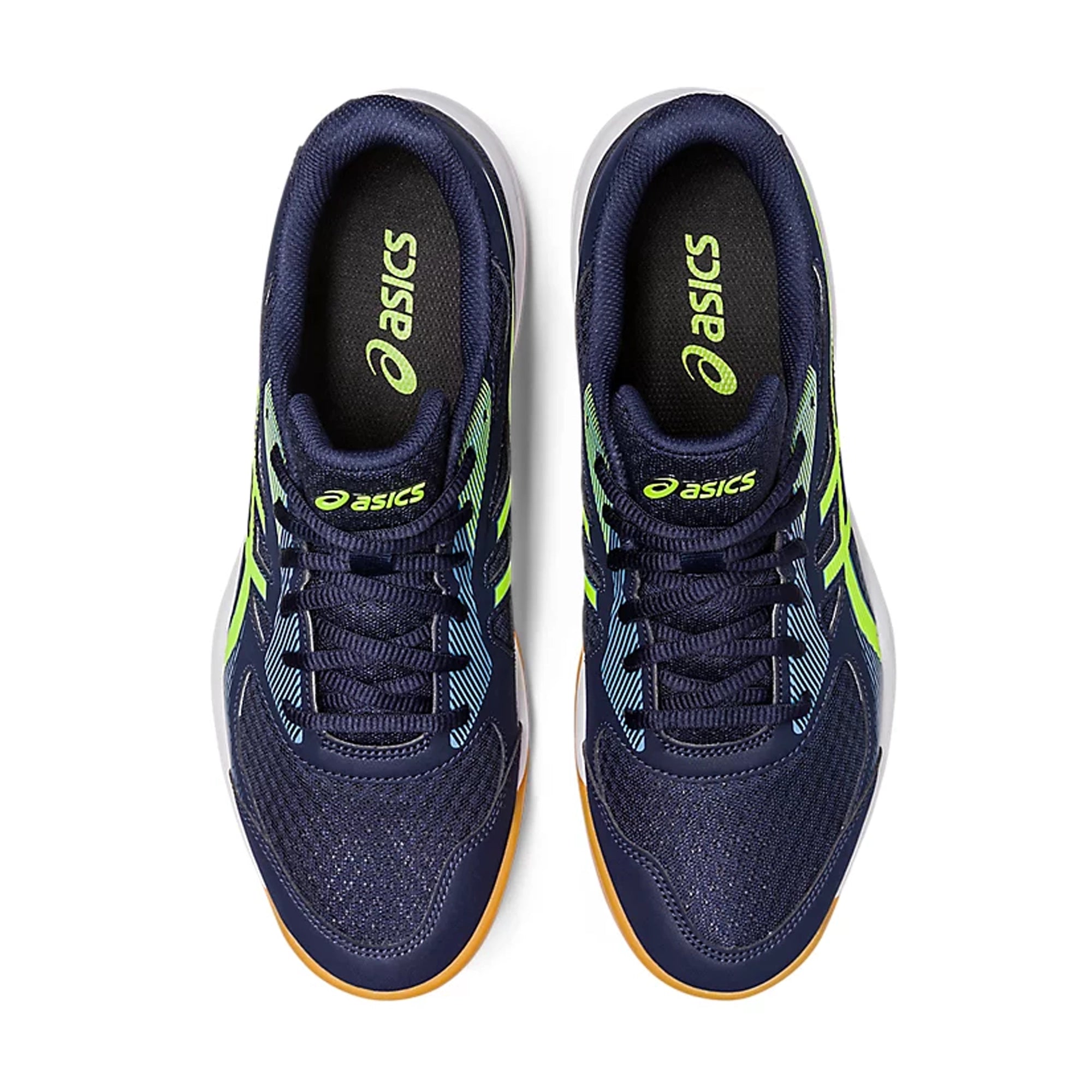 Asics Upcourt 5 (Midnight/ Hazard Green)  Badminton Shoes - InstaSport