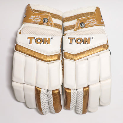 SS Ton Golden Gutsy Cricket Batting Gloves - InstaSport