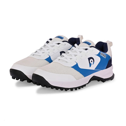 D9 Force-2 Rubber Studs Shoes - White/Navy Blue