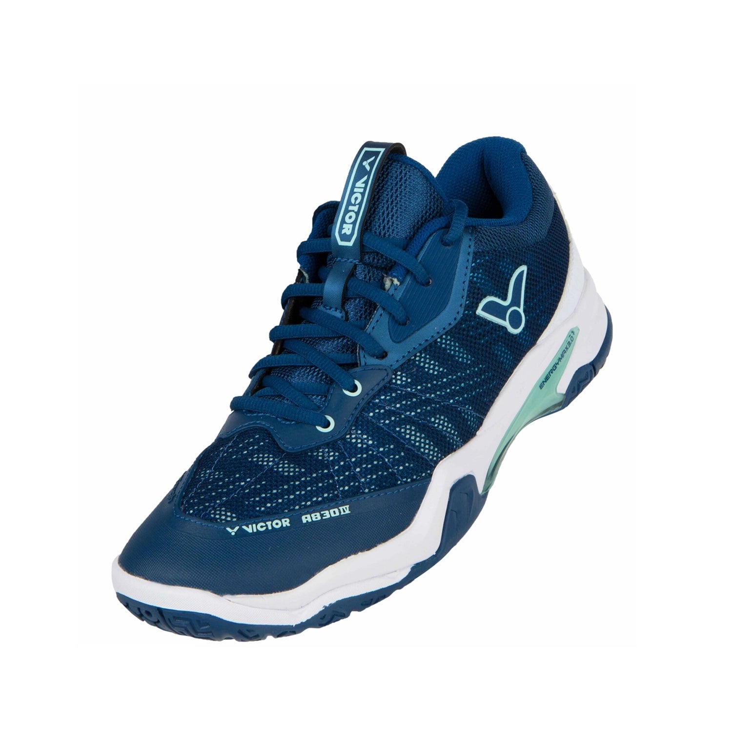 Victor A830 IV Badminton Shoes - Blue/White