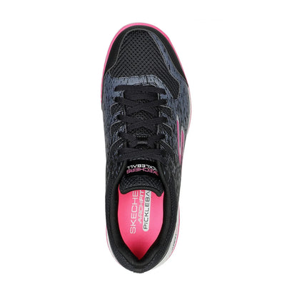 Skechers Viper Court- Pickleball Shoes (Black/ Pink) - InstaSport