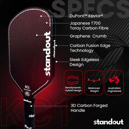 Standout Pickleball Paddle - KC1 - 16mm - InstaSport