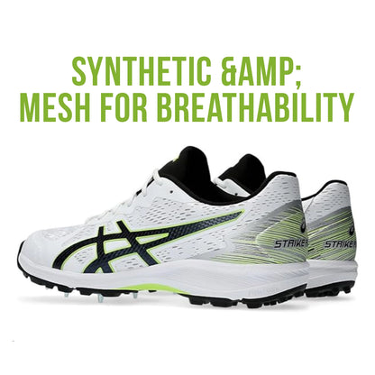 Asics Strike Rate FF Cricket Shoes - (White/Black) - 1111A245.100