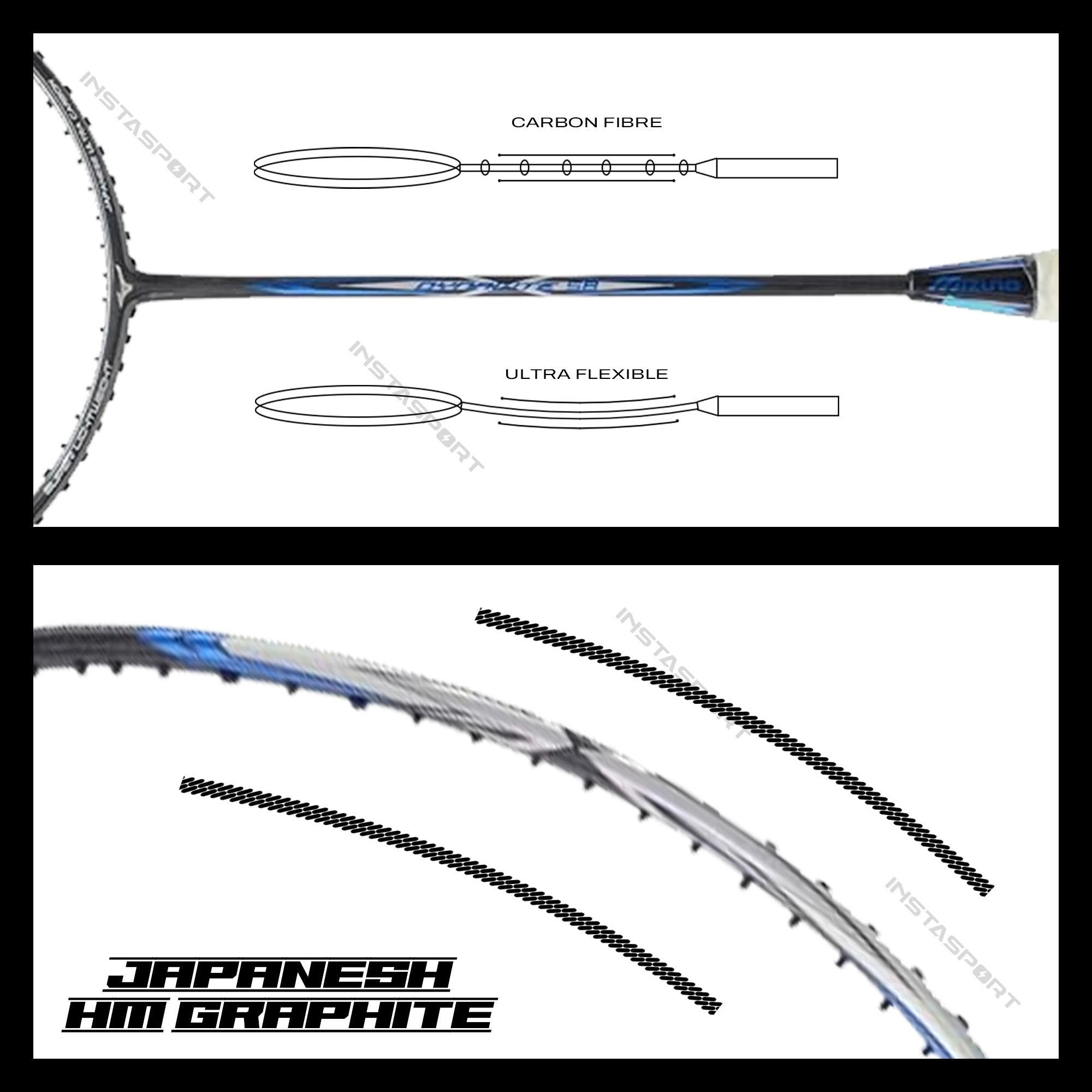 Mizuno Dynalite 58 Badminton Racket - InstaSport