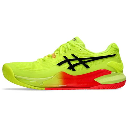 Asics Gel Resolution 9 Paris Tennis Shoes (Safety Yellow/ Black) - InstaSport