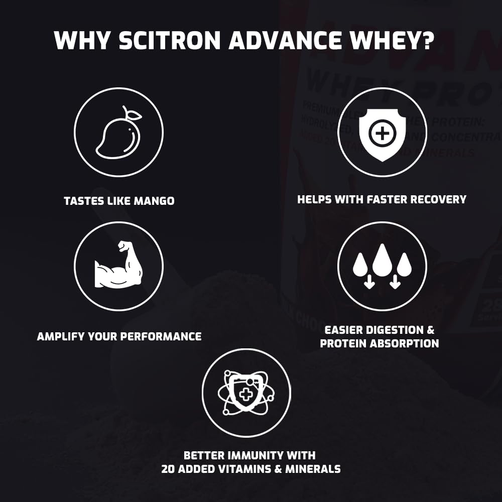 Scitron Advance Whey Protein - (Mango Delight) - InstaSport