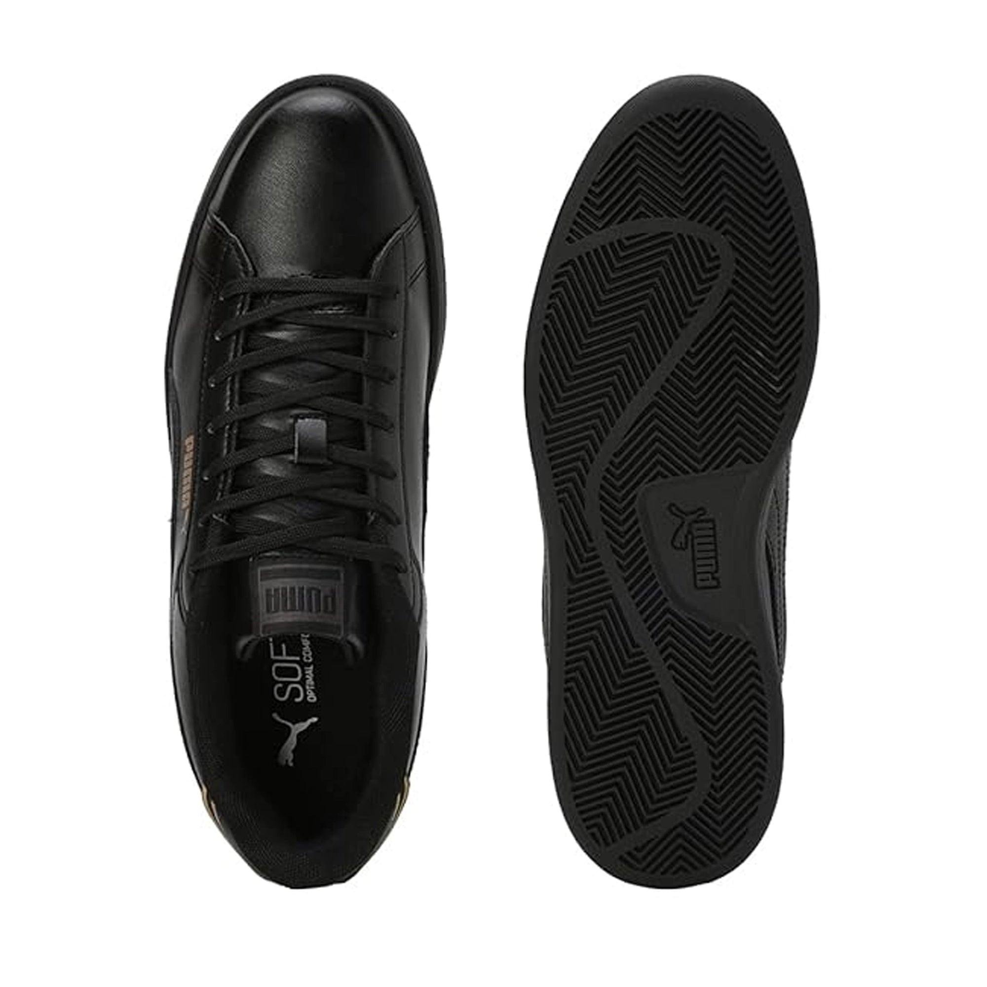 Puma Smash Pop Men's Sneaker (Black-Metallic Gold) 39712803