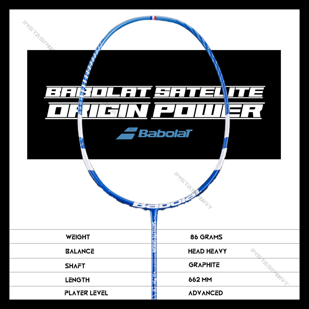 Babolat Satelite Origin Power Badminton Racket (Strung) - InstaSport