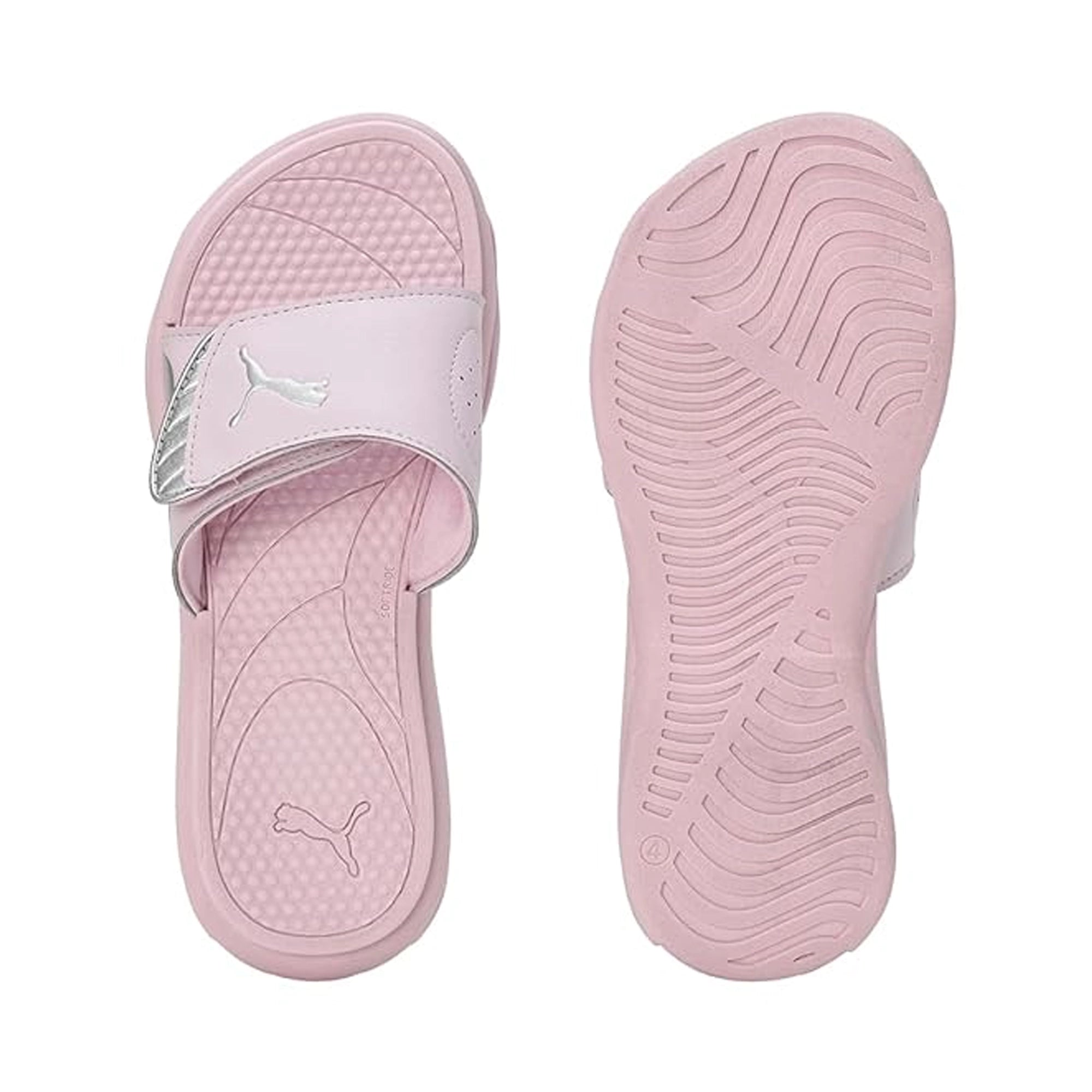Puma Royalcat Comfort Softride Women's Slides Grape Mist-Silver 39671104