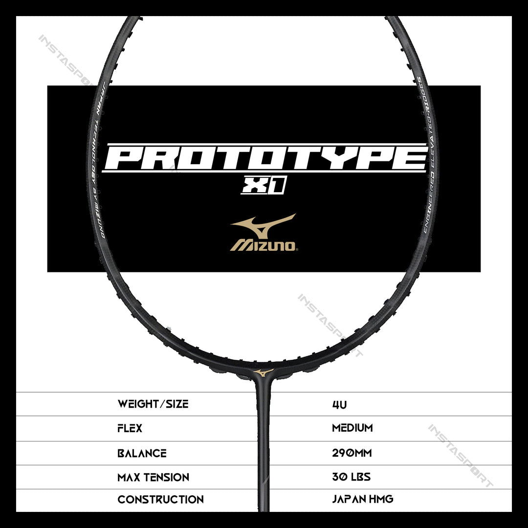 Mizuno Prototype X-1 Badminton Racket - InstaSport