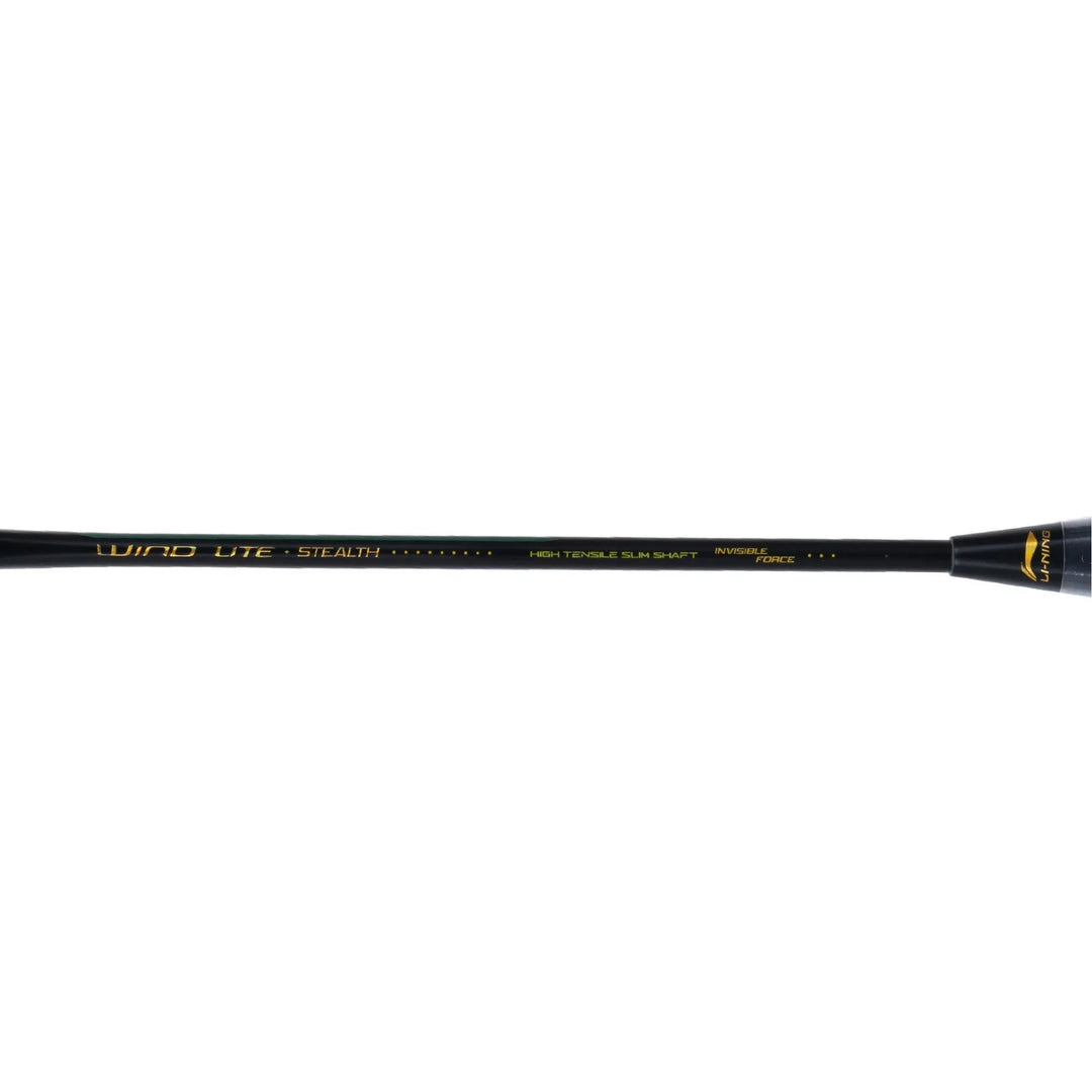 Li-Ning Wind Lite Stealth Badminton Racket- Black/Green/Gold