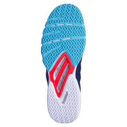 Babolat Jet Premura 2 Padel Shoes - Blue/Poppy Red