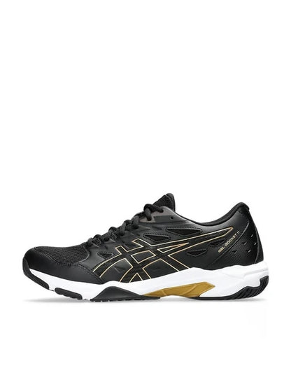 Asics Gel Rocket 11 (Black/ Pure Gold) Badminton Shoes - InstaSport