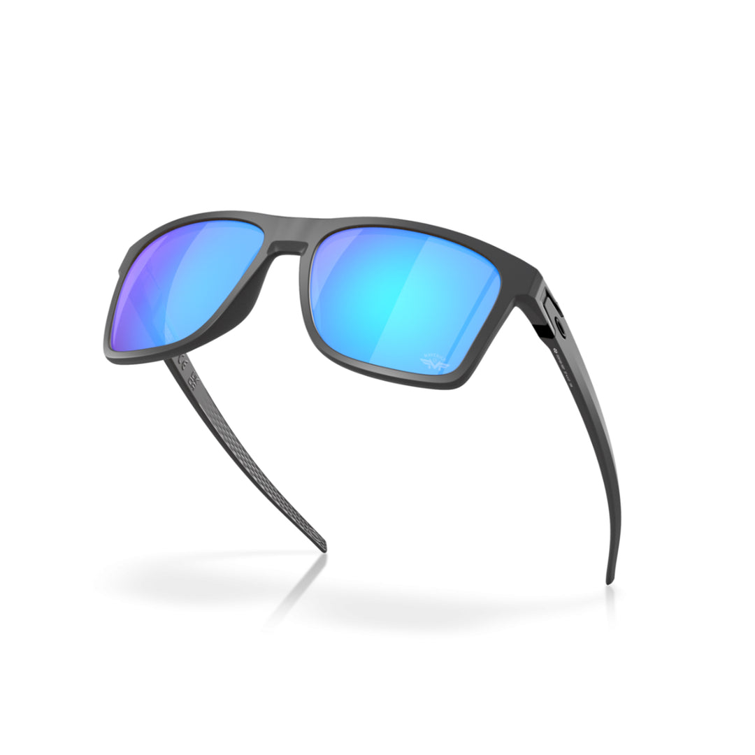 Oakley Leffingwell Matte Dark Grey Prizm Sapphire Sunglass