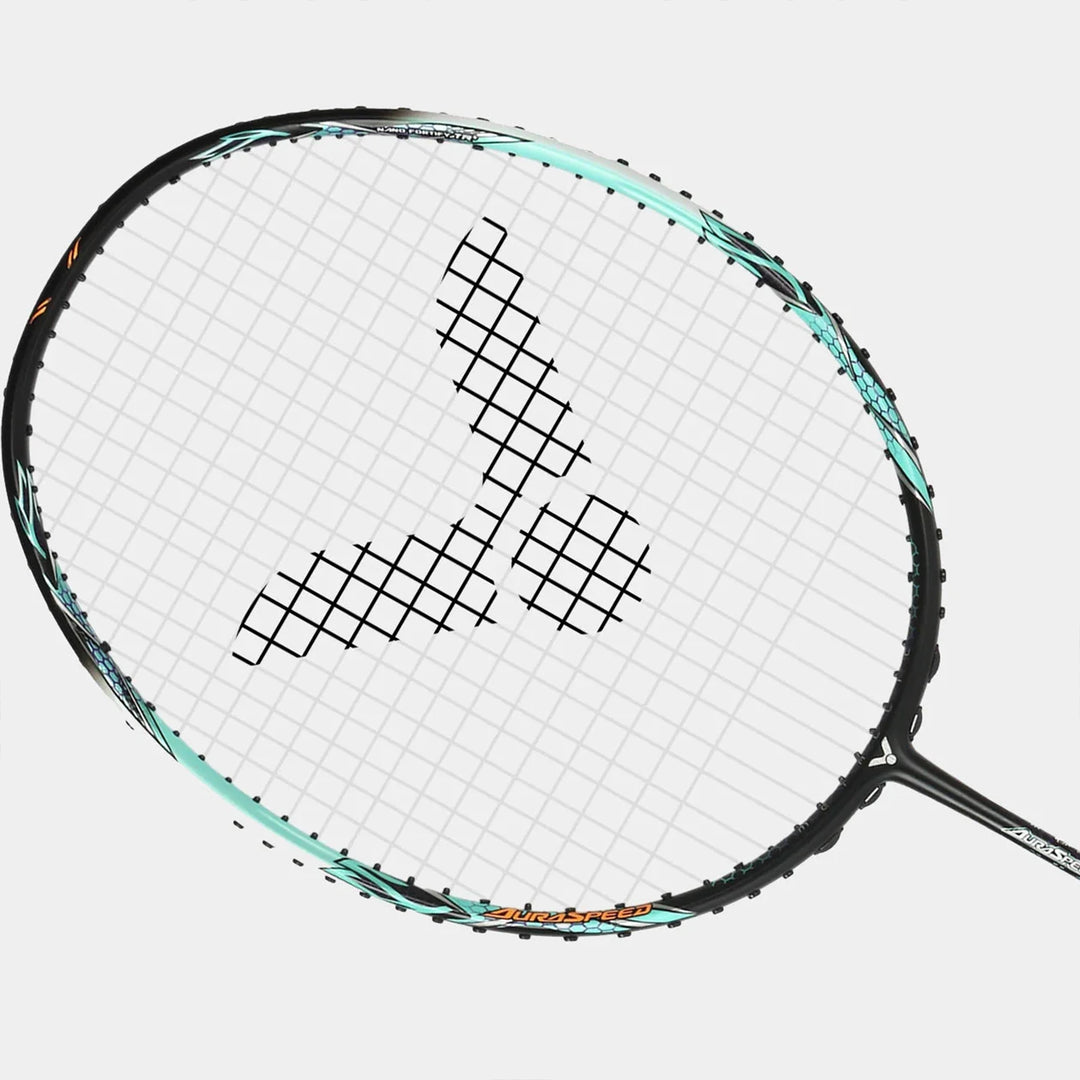 Victor AuraSpeed 90K Metallic Badminton Racket(R Tale Turquoise)