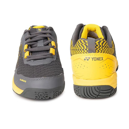 Yonex Velo 100 i Badminton Shoes Steel Grey Honey Mustard - InstaSport