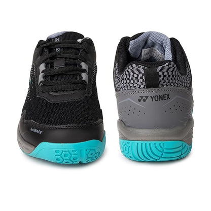 Yonex Velo 100 i Badminton Shoes  Black and Vivid Sky - InstaSport