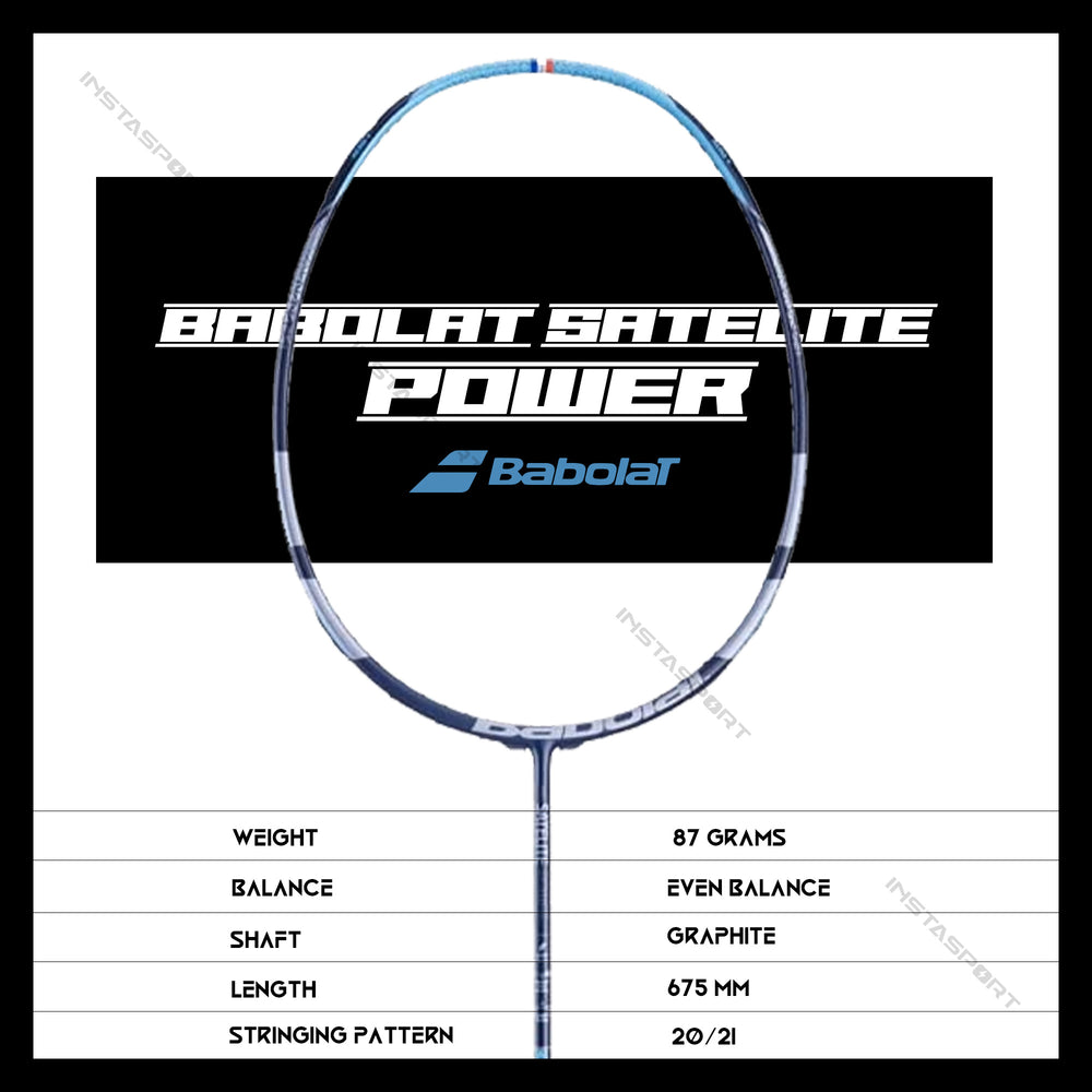 Babolat Satelite Power Badminton Racket (Strung) - InstaSport