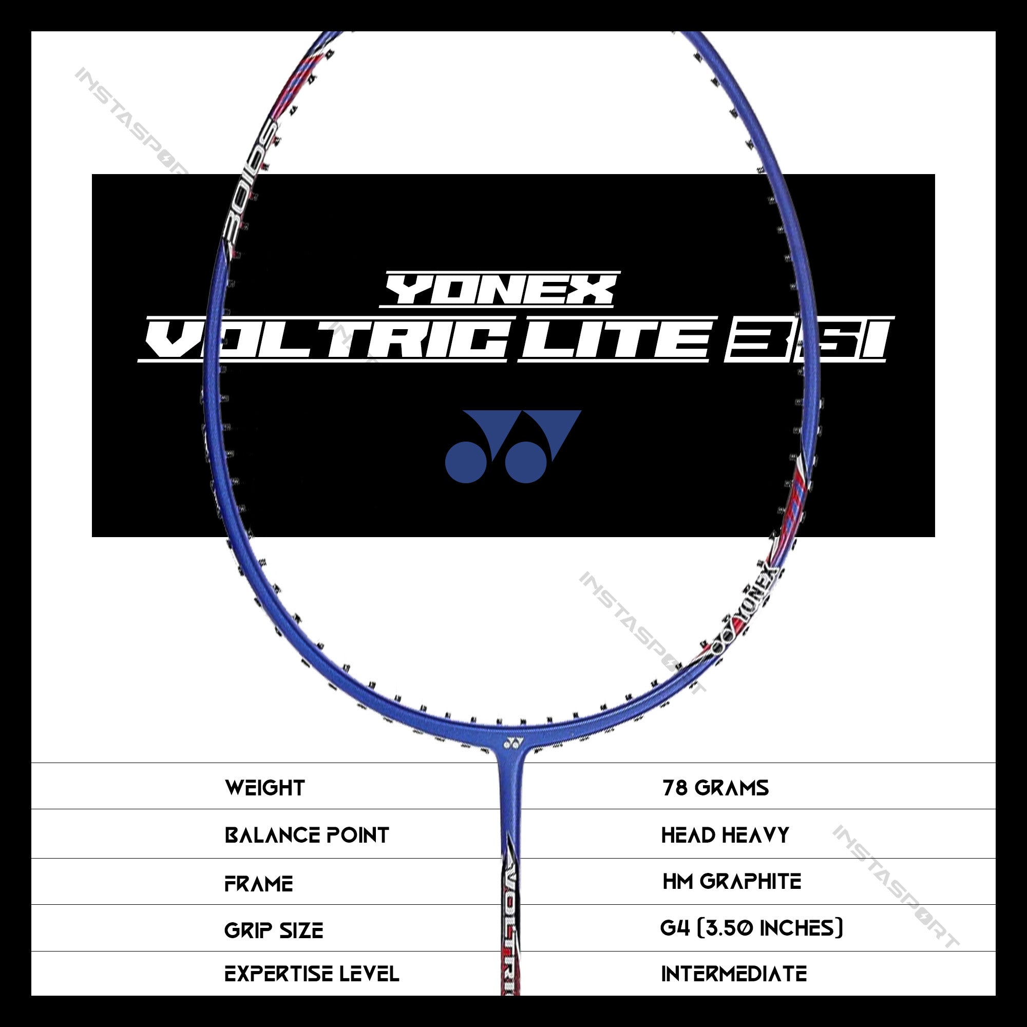 YONEX Voltric Lite 35i Badminton Racket - InstaSport