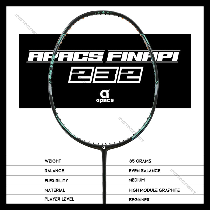 Apacs Finapi 232 XTRA Power Badminton Racket (Green)