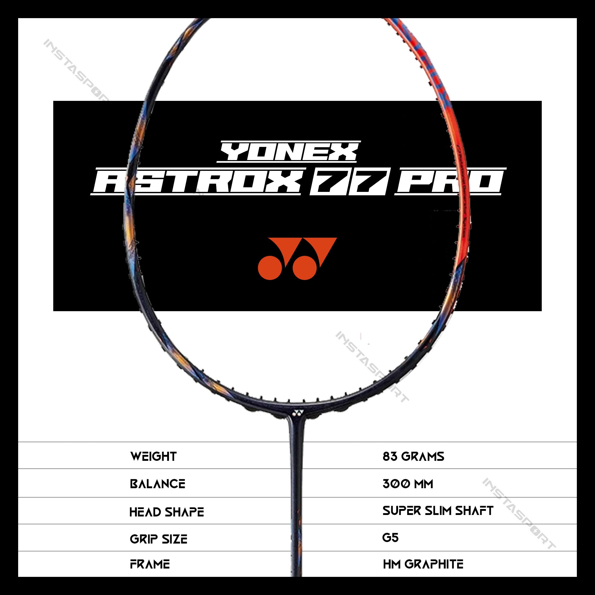 Yonex Astrox 77 Pro Badminton Racket - InstaSport