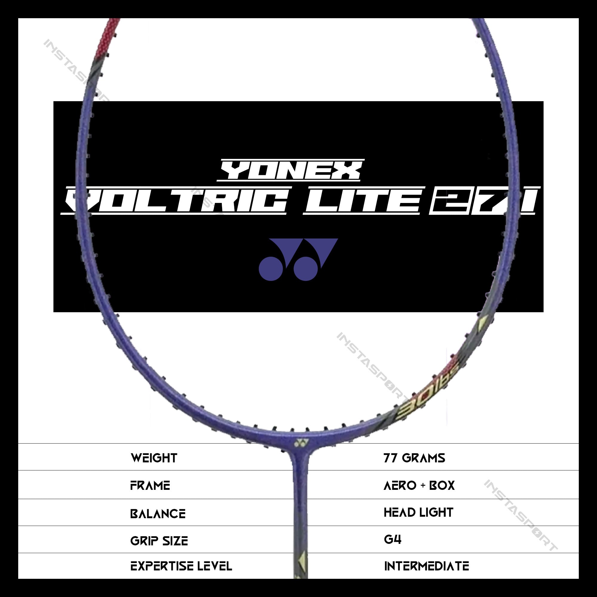 YONEX Nanoray 70 Light (Purple) Badminton Racket - InstaSport