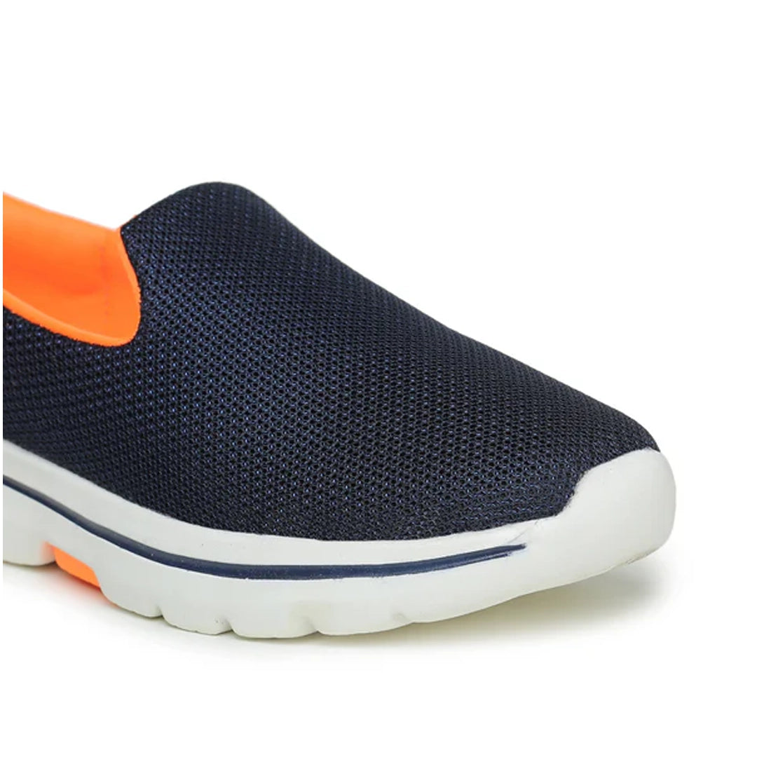 ABROS Women's Julia Sports Shoes/Sneakers - Navy/F.Orange