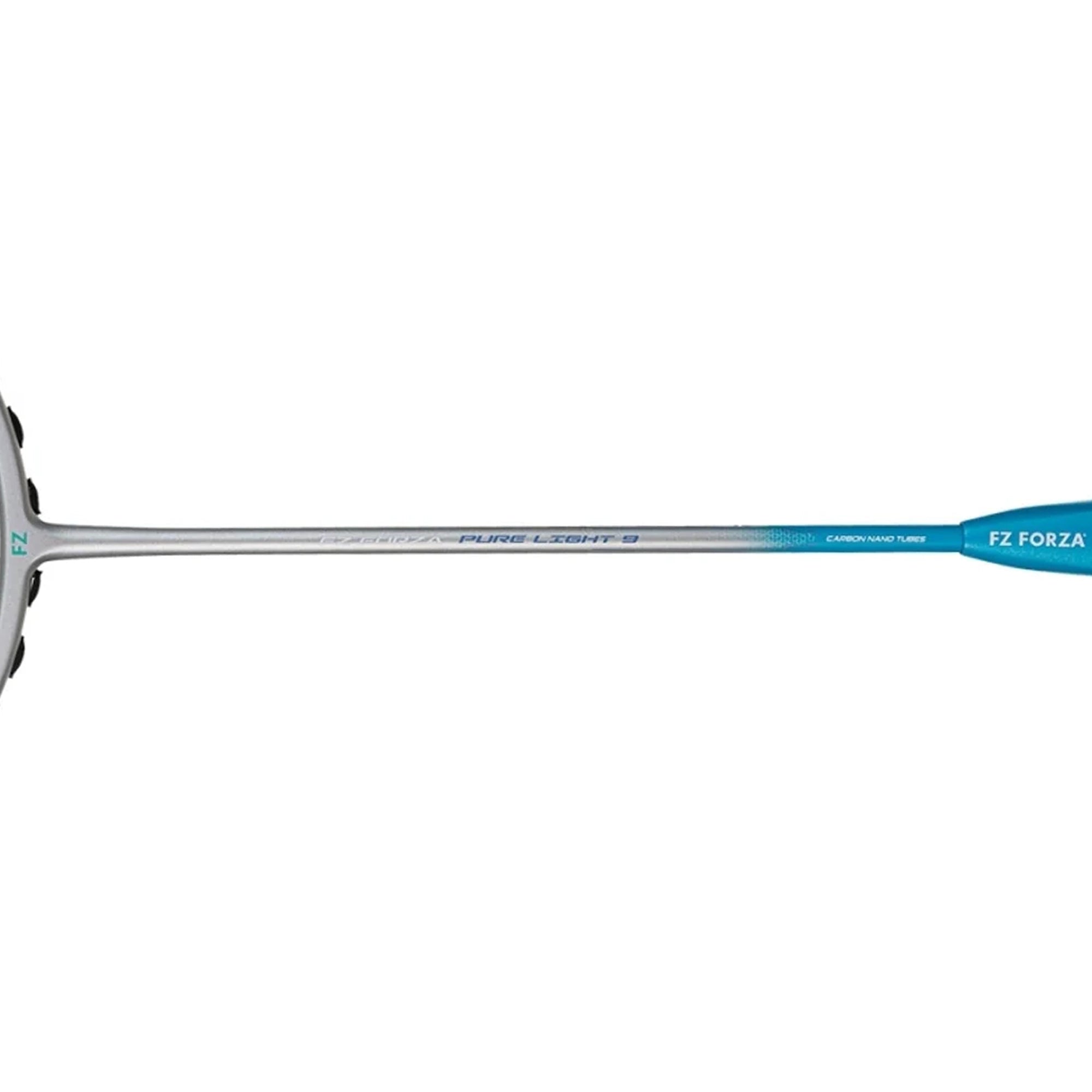 Fz Forza Pure Light 9 Unstrung Badminton Racket - Silver/Light Blue