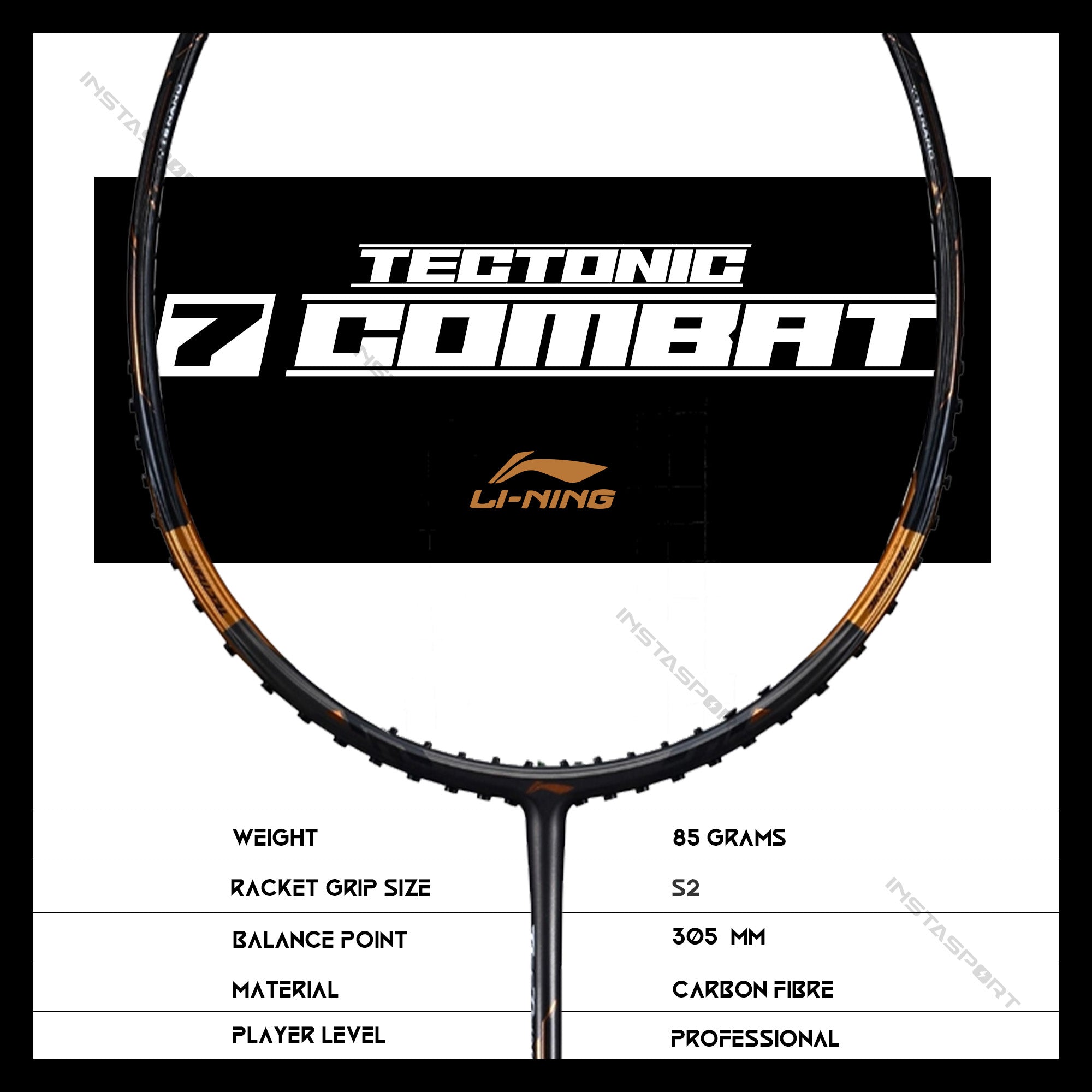 Li-Ning Tectonic 7 Combat Badminton Racket - InstaSport