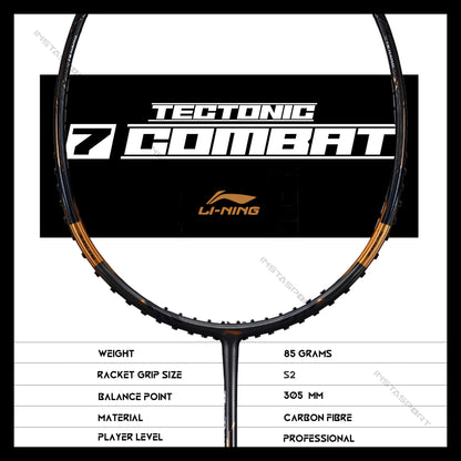 Li-Ning Tectonic 7 Combat Badminton Racket - InstaSport