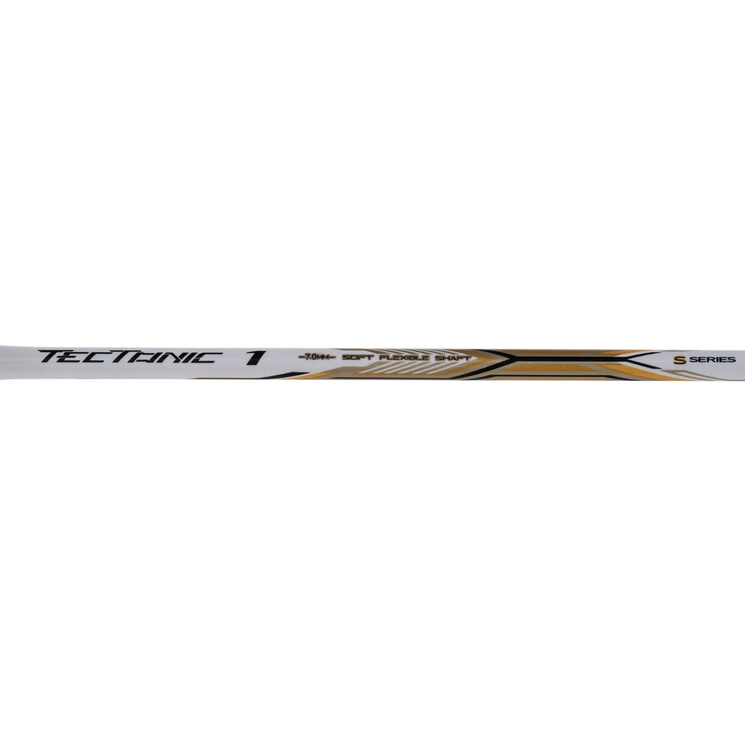 Li-Ning Tectonic 1S Badminton Racket- White / Gold