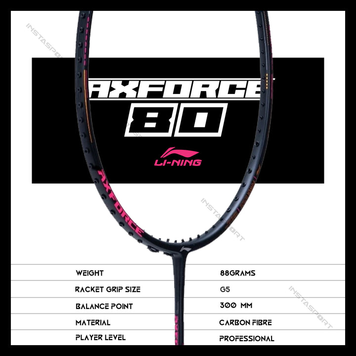 Li-Ning AXFORCE 80 Badminton Racket - InstaSport