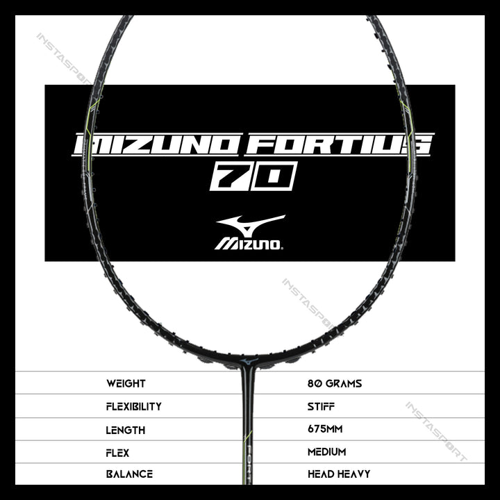 Mizuno Fortius 70 Badminton Racket - InstaSport