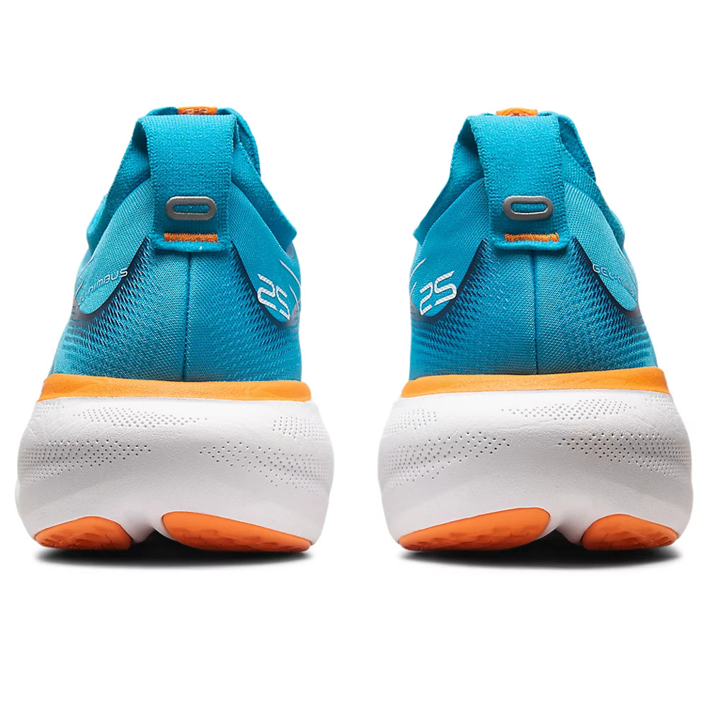 ASICS GEL-NIMBUS 25 (M) - (ISLAND BLUE/ SUN PEACH) RUNNING SHOES - InstaSport