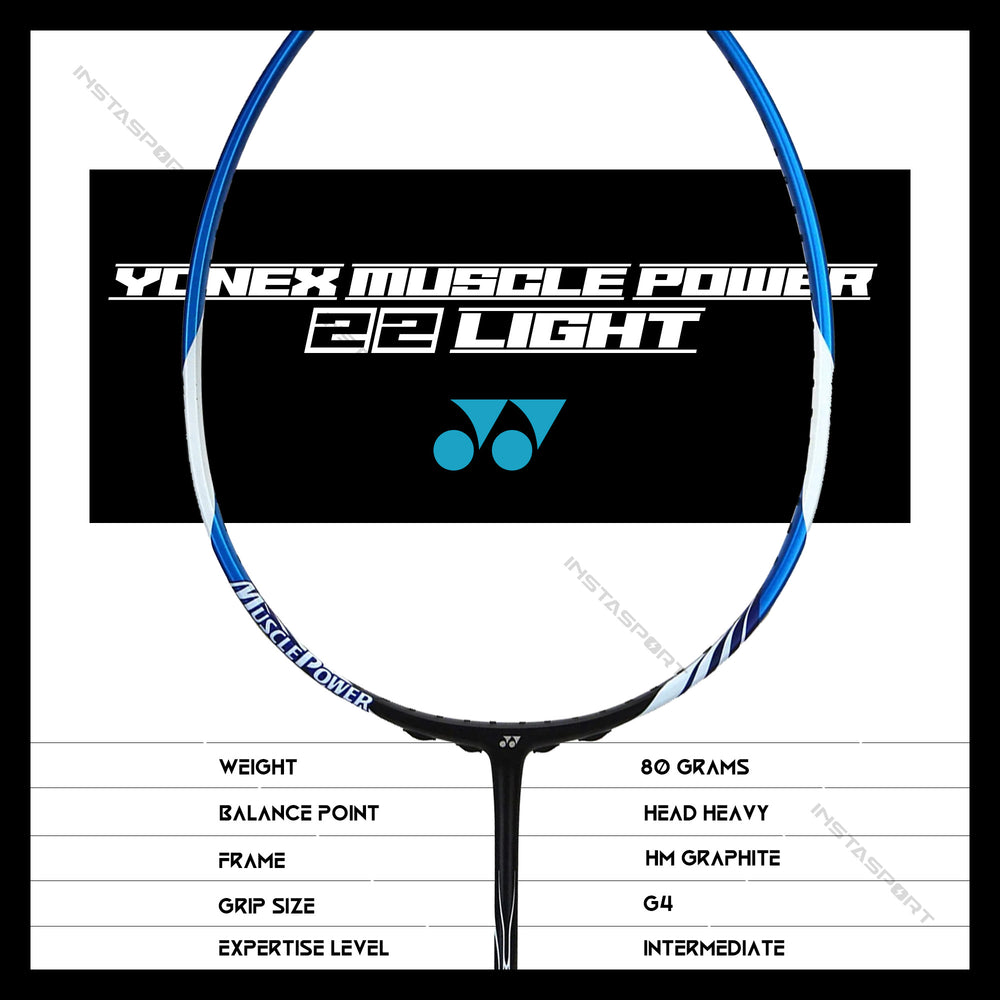 YONEX Muscle Power 22 Light Badminton Racquet - InstaSport