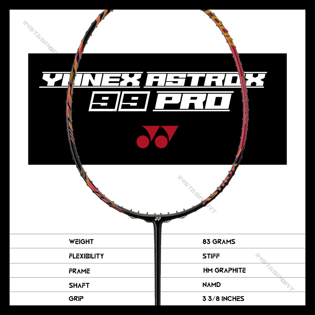 YONEX Astrox 99 Pro (Cherry Sunburst) Badminton Racket - InstaSport